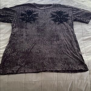 Men's Graphic Tee in Black and Gray